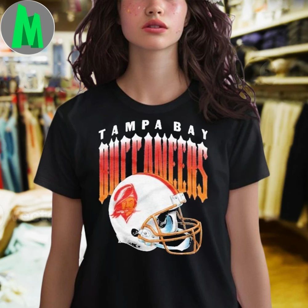 Tampa Bay Buccaneers Gradient Alt Helmet Hot Shirt Unisex
