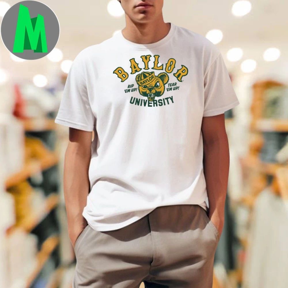 Baylor Sailor Hat Bear Rip ‘Em Up Shirt Unisex