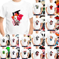 Horror Halloween Gift Men Adult Kids Pennywise Jason Scream IT Top Tee Unisex