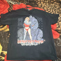 Gildan Anime Robot Graphic Print Black Men's Large Short Sleeve Unisex