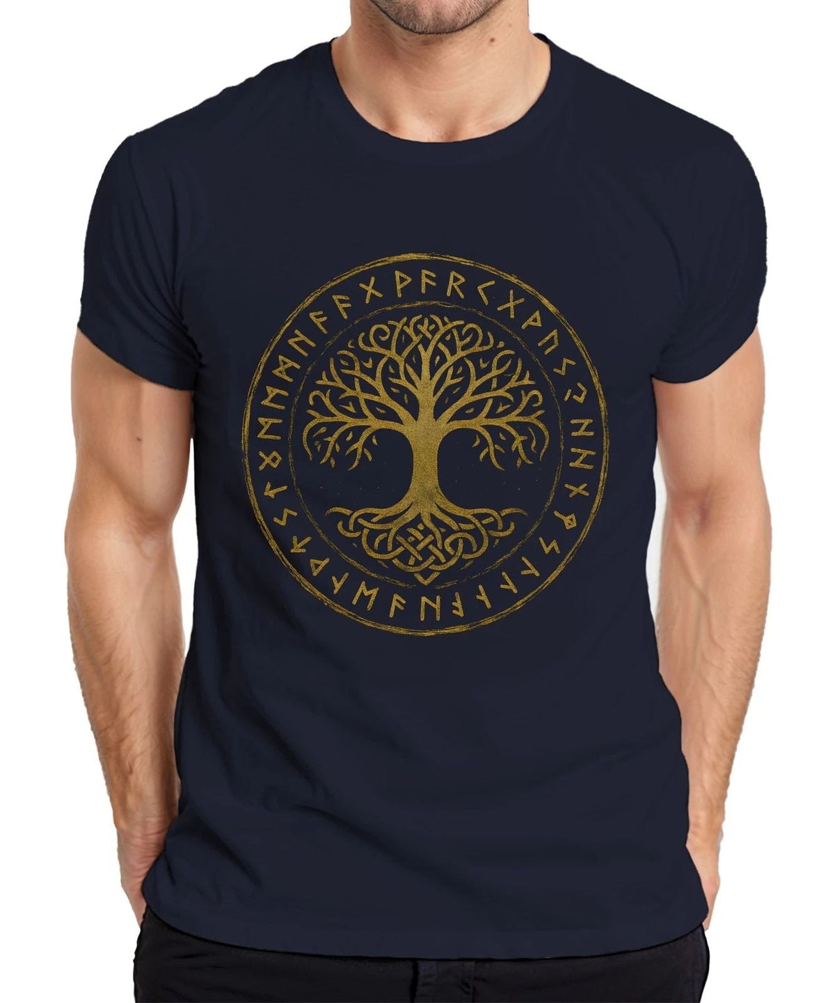 Yggdrasil Tree of Life Celtic Norse Runes Mysticism Vikings Men's Unisex