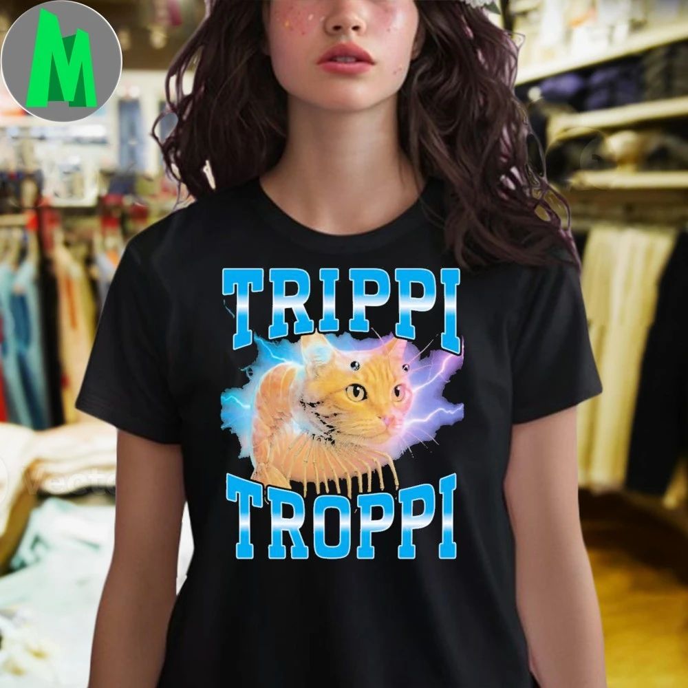 Surreal Italian Brainrot Meme Trippi Troppi Cat Shirt Unisex