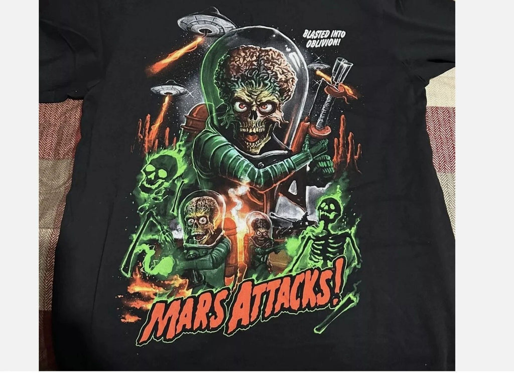 Mars Attacks T Shirt Attacks Attacks basic style 90s short sleeve tee Unisex
