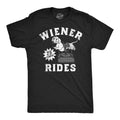 Mens Funny T Shirts Wiener Rides Sarcastic Dog Graphic Novelty for Men Unisex