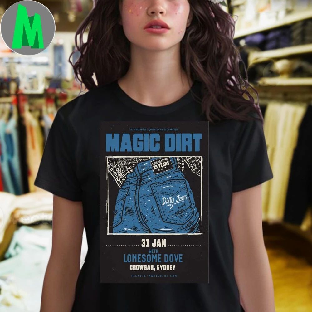 Magic Dirt Crowbar Sydney Jan 31 2026 Poster Shirt Unisex