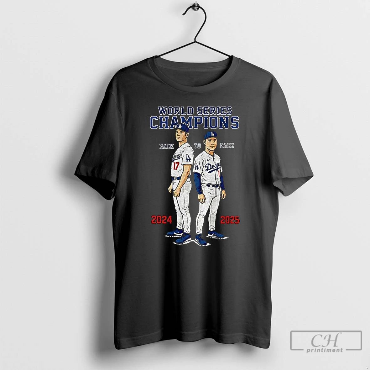 Premium Dodgers Back To Back World Series Champions Ohtani And Yamamoto T Shirts Unisex