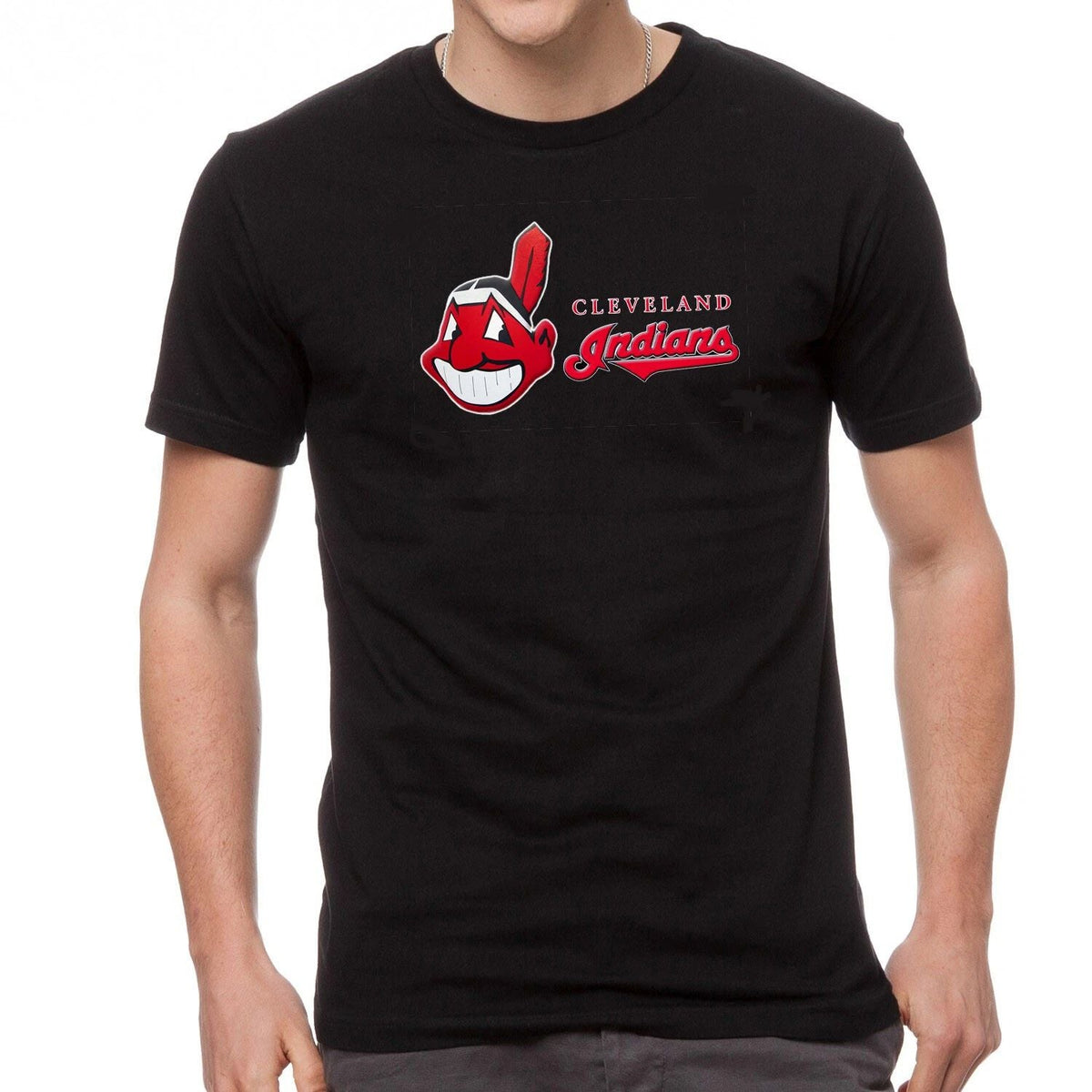 Cleveland Indians Logo Black -592 Unisex