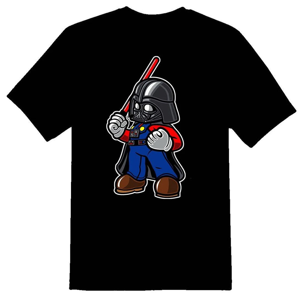 Darth Plumber Tee shirt black or white Unisex