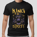King of The Street Gorilla Graphic Tee Hip Hop Style Urban Streetwear Unisex Top Unisex