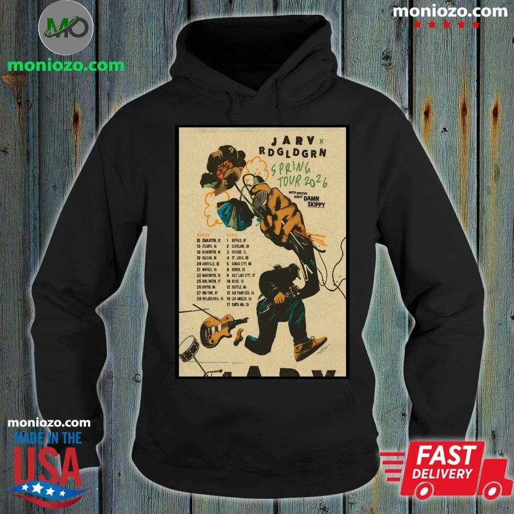 Original JARV With Red Gold Green 2026 Spring Tour Poster Shirt Unisex