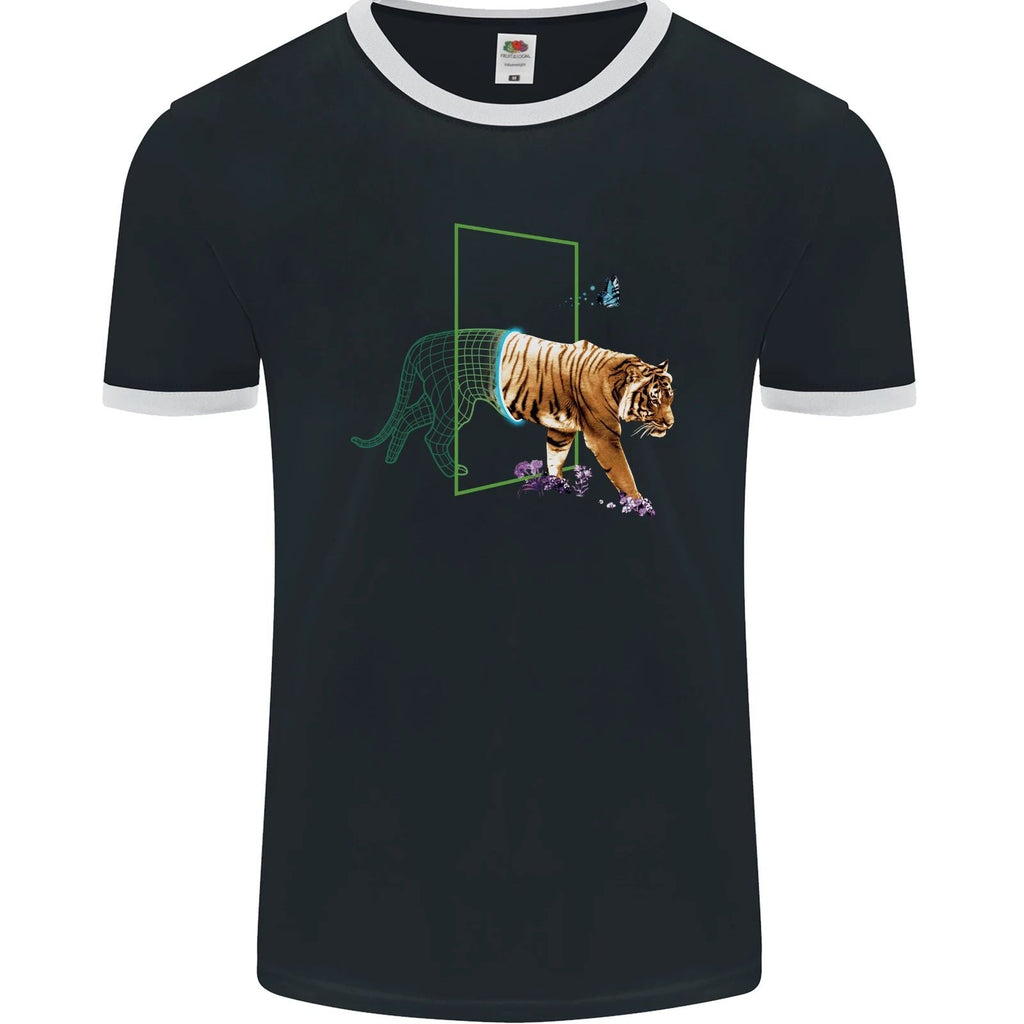 A SCI-FI Tiger Mens Ringer FotL Unisex