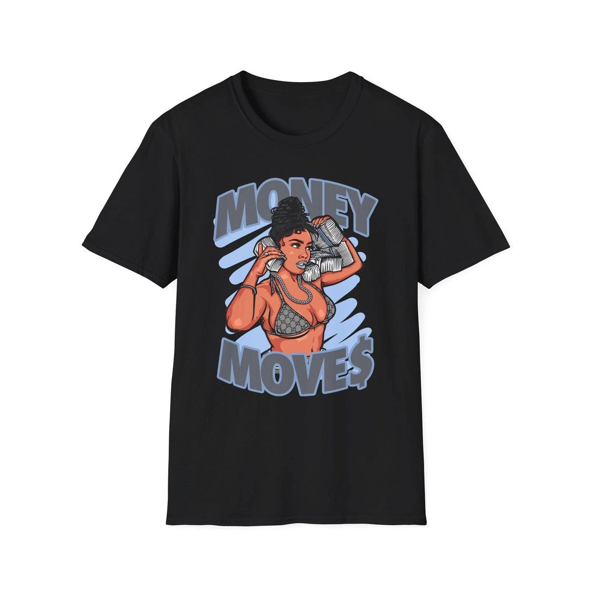 Money Moves Graphic , Trendy Tee, Empowering Top, Casual Wear, Gift Idea Unisex