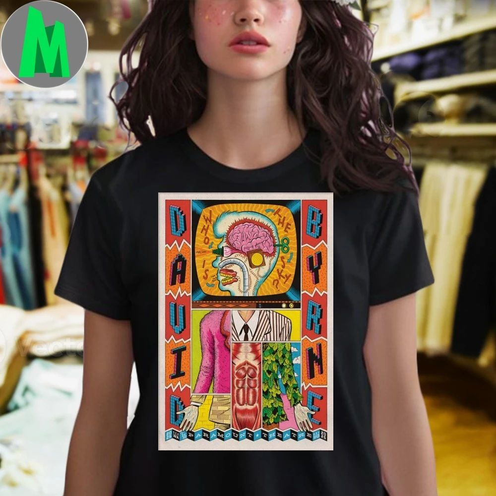 David Byrne Nov 11-13 2025 Paramount Theatre Seattle WA Poster Shirt Unisex