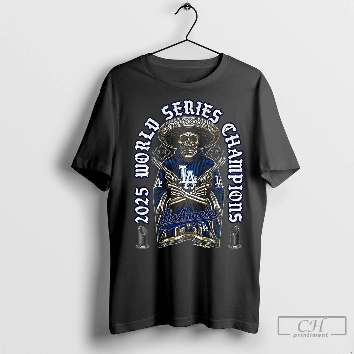 Premium Skeleton Mexico Los Angeles Dodgers Back 2 Back World Series Champions Game 7 Of Unisex