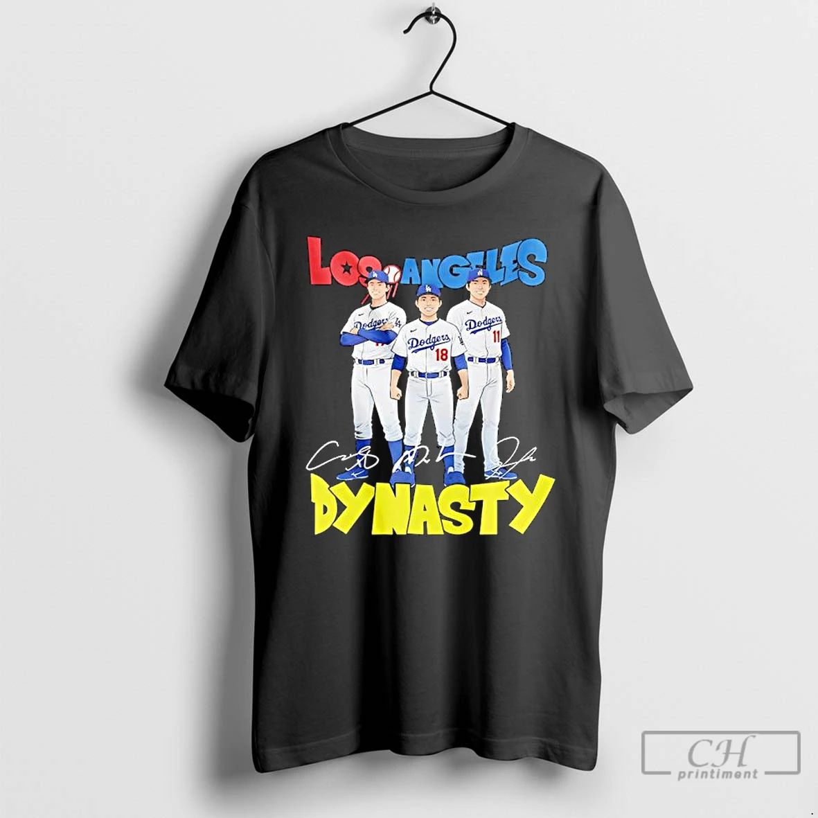 Premium Los Angeles Dodgers Dynasty Players Signatures T Shirts Unisex