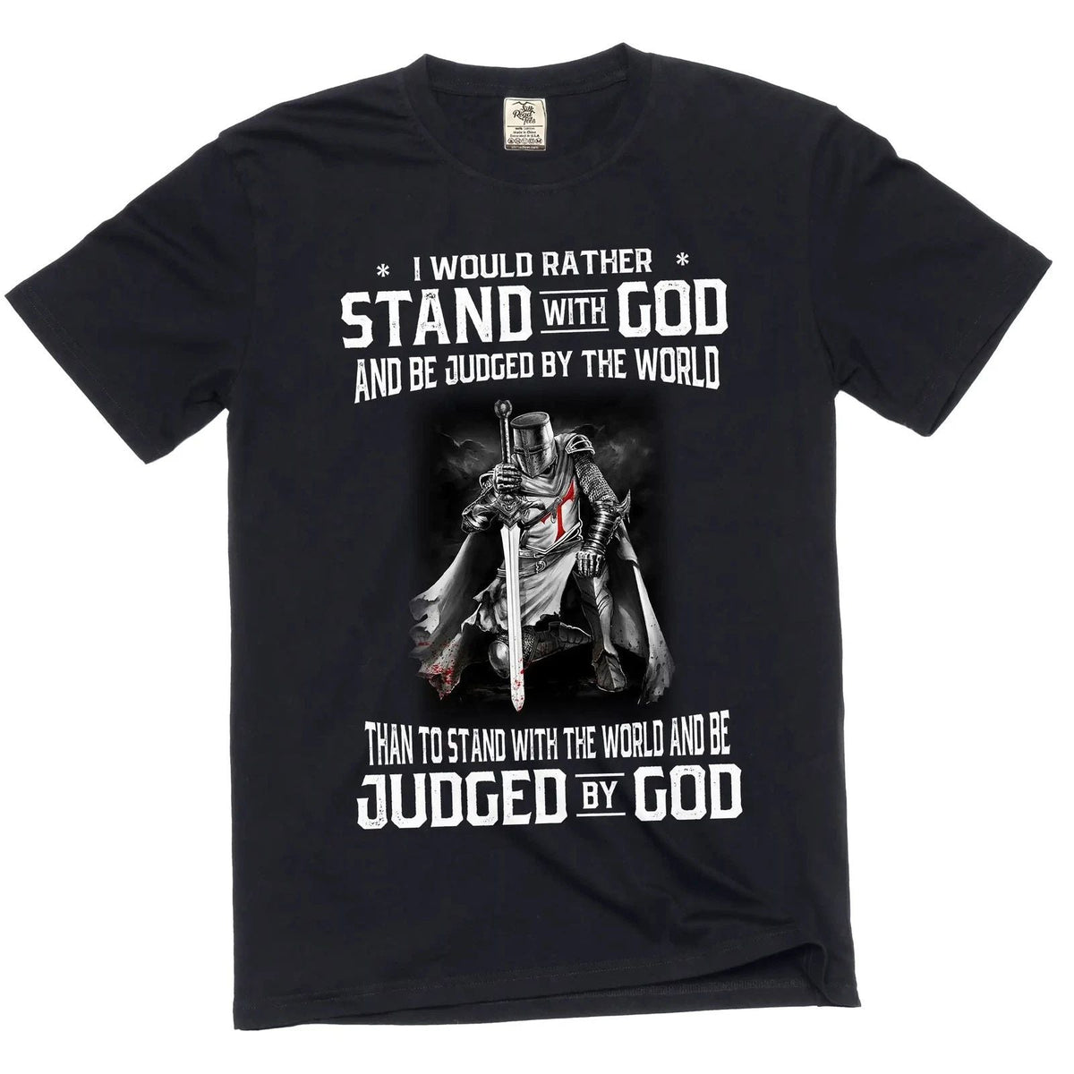 Men's Christian stand with god Jesus Christ motivational Tee Shirt Unisex