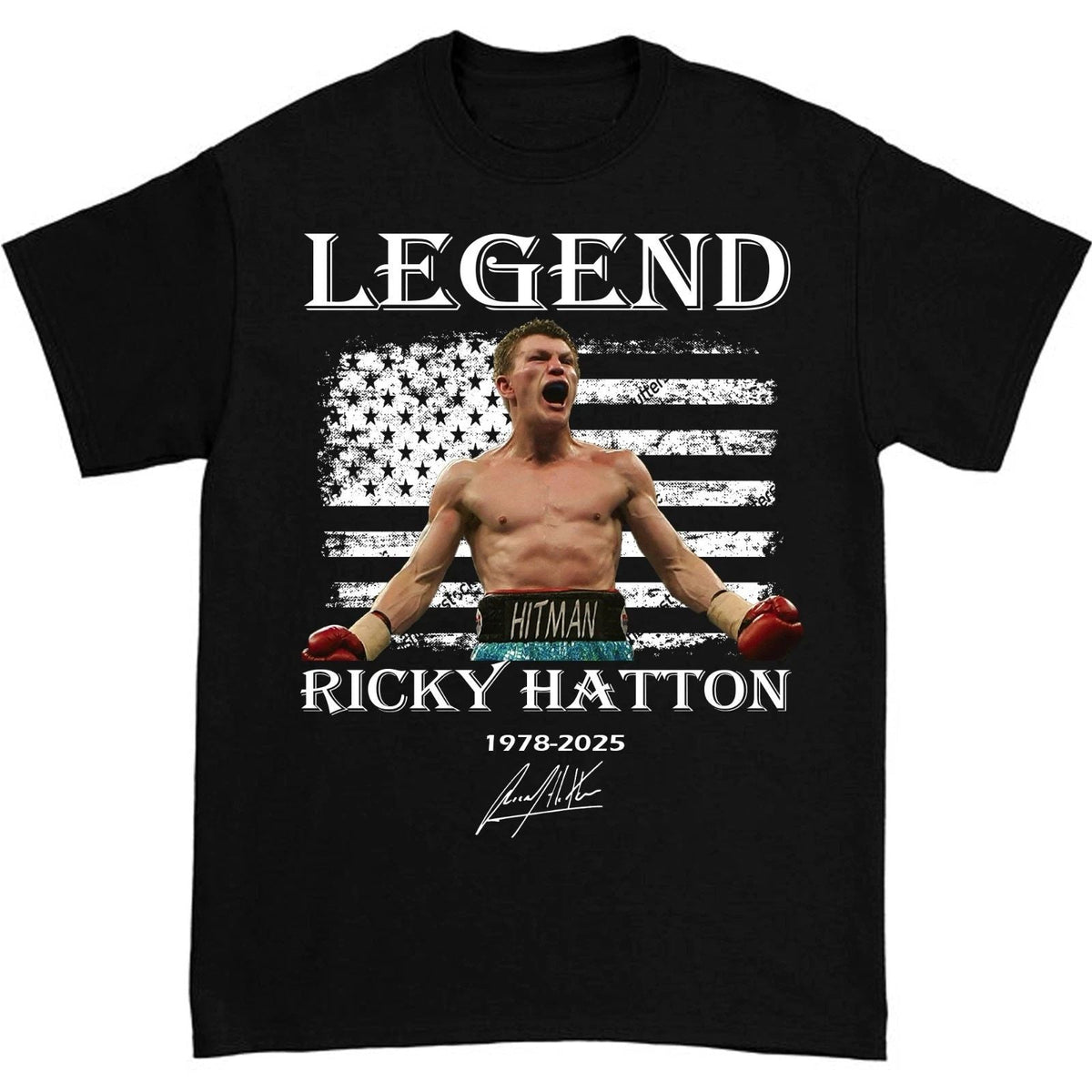 Hot Ricky Hatton R.I.P LEGEND Gift Funny Unisex S-235XL 21D1089 Unisex