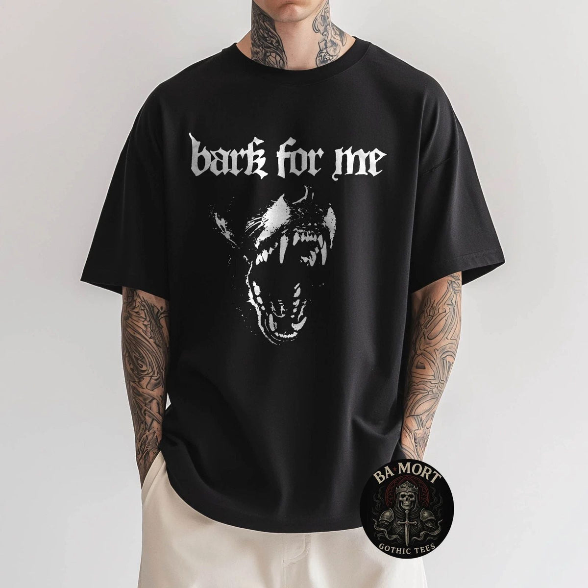 Bark For Me Fierce Dog Blackletter Aesthetic Unisex