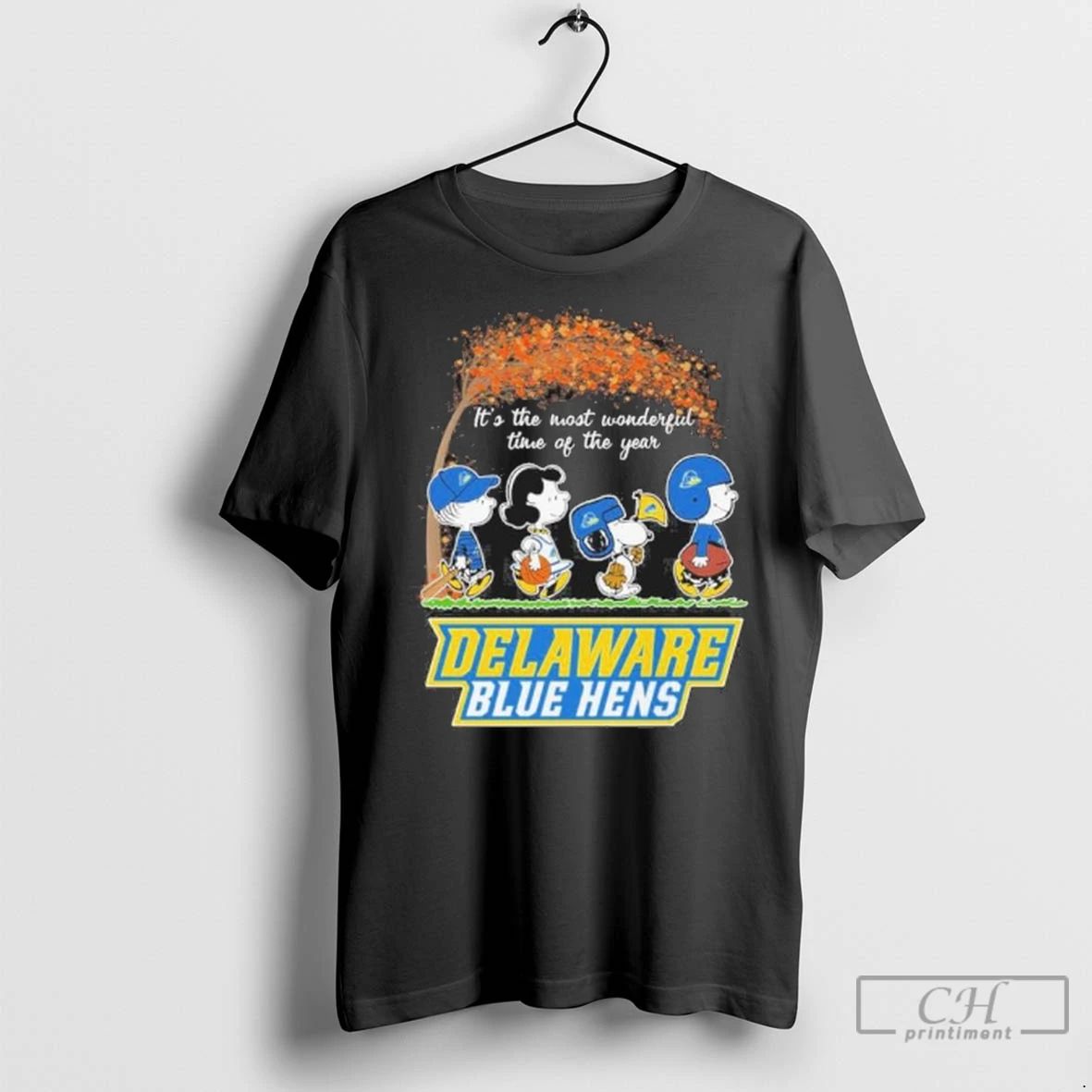 Premium The Peanuts X Delaware Blue Hens Its The Most Wonderful Time Of The Year Unisex