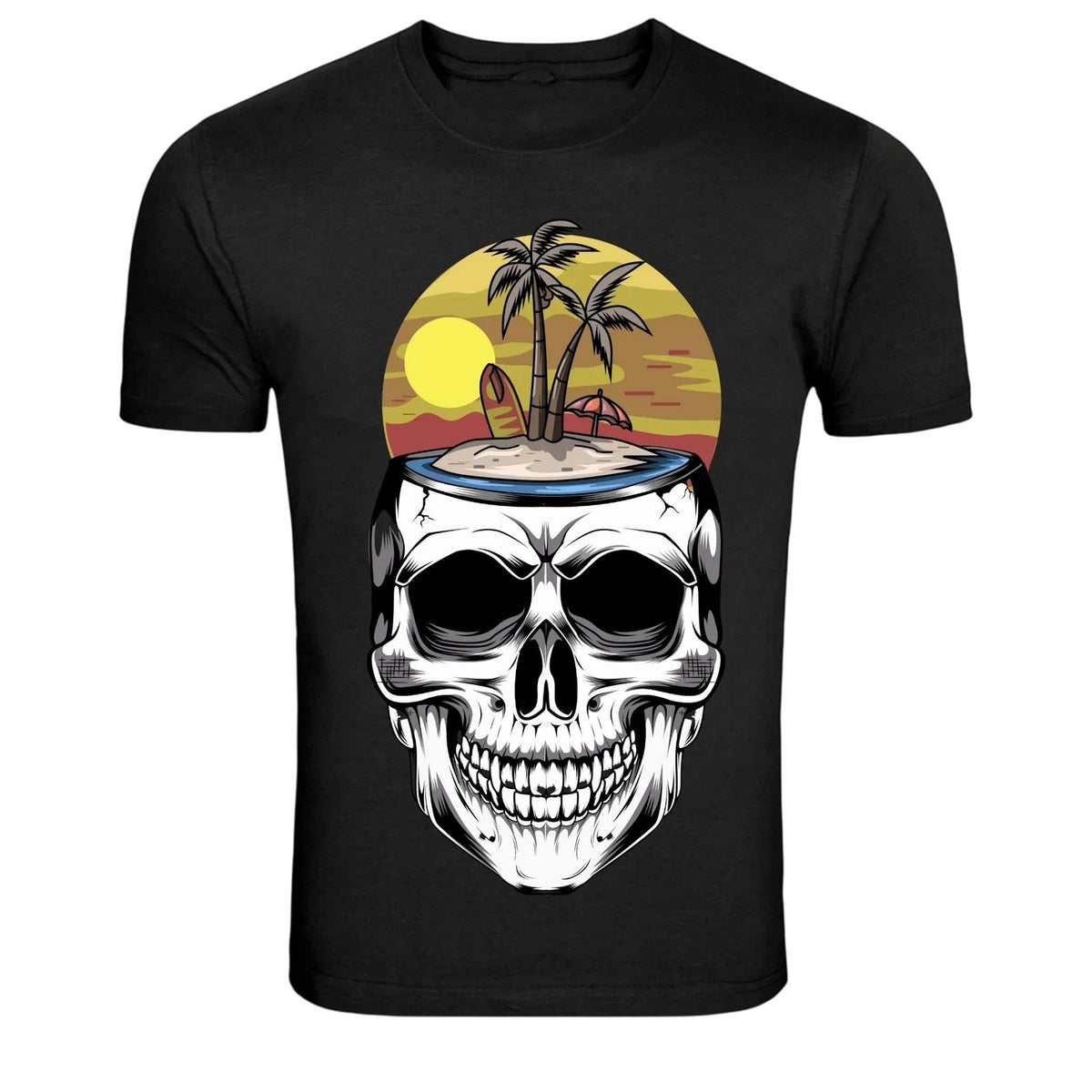 Skeleton Surfing Ocean Wave Funny Summer Graphic Unisex