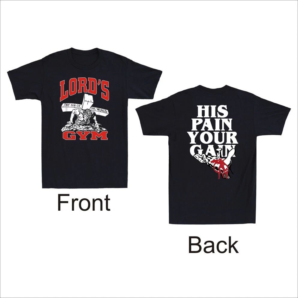 Vintage 90's Lords Jesus Christ God Gym Vintage (Front And Back) Men's Unisex