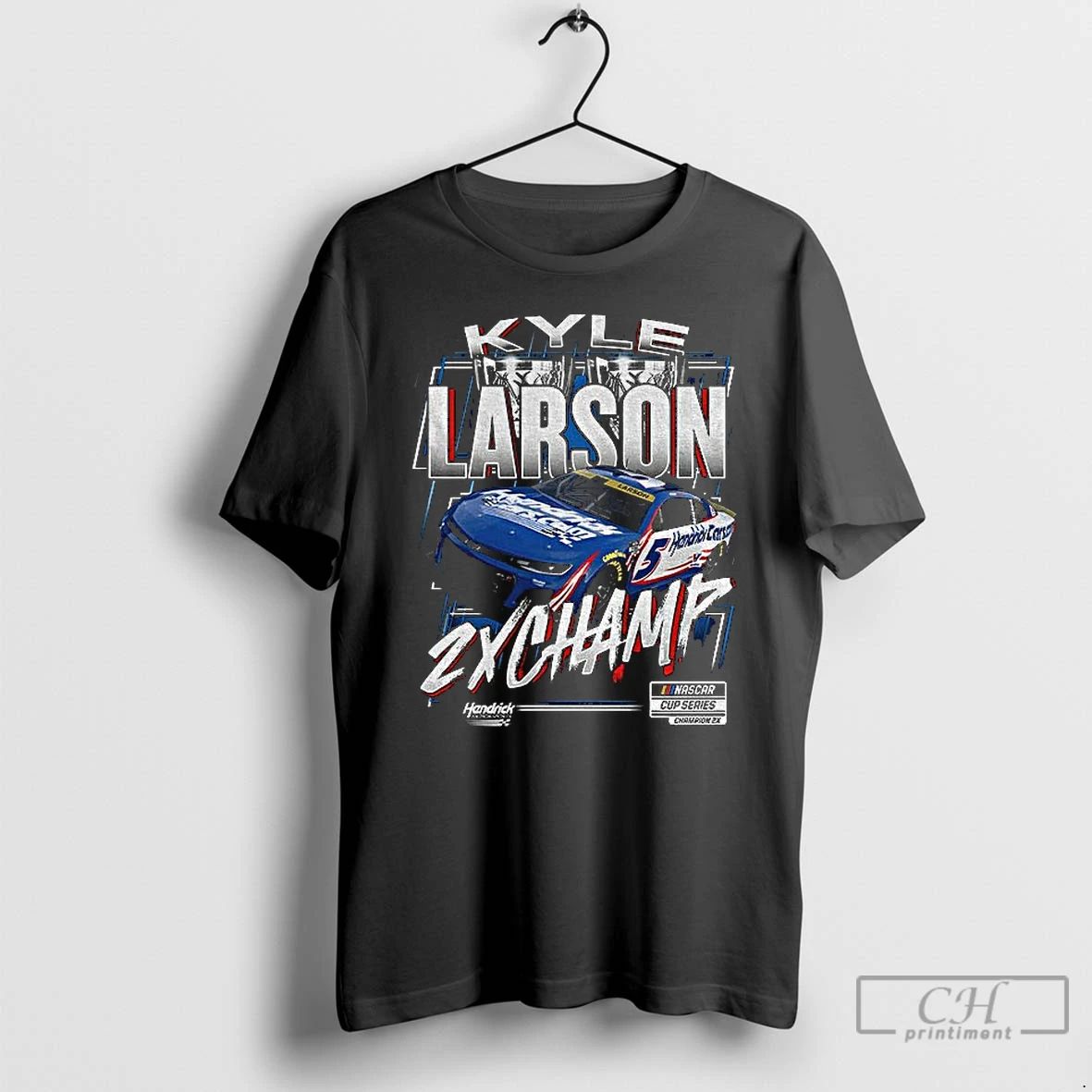 Classic Kyle Larson Hendrick Motorsports Two Time Nascar Cup Series Champion Trophy 2025 T Shirts