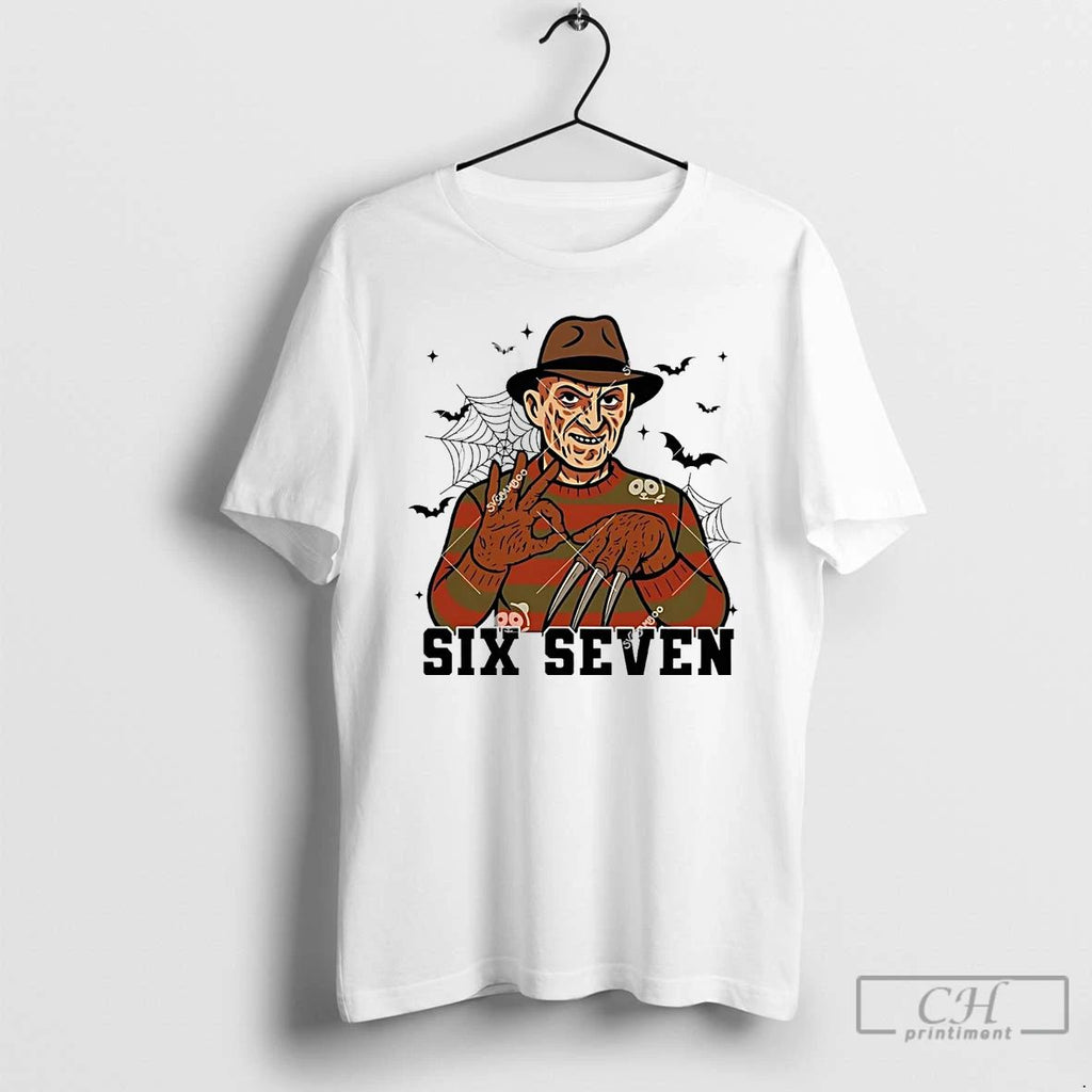 Classic Freddy Krueger 6 7 Six Seven Halloween T Shirts Unisex