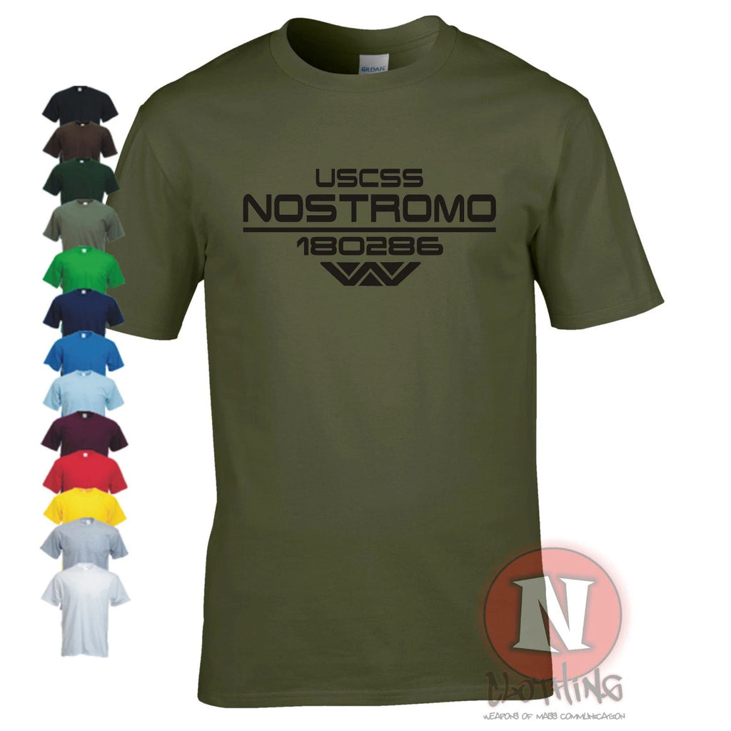 NOSTROMO Alien Aliens scifi tribute crew tshirt Weyland corporation Unisex