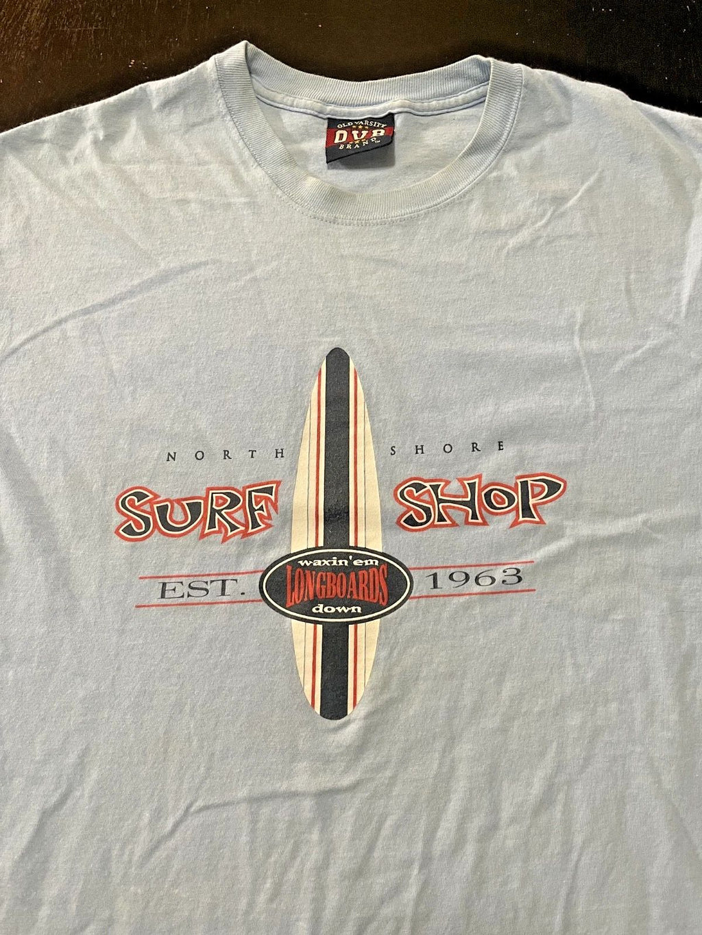 North Shore Surf Shop Waxin'em Longboards Down , Light Blue, Size: XL Unisex