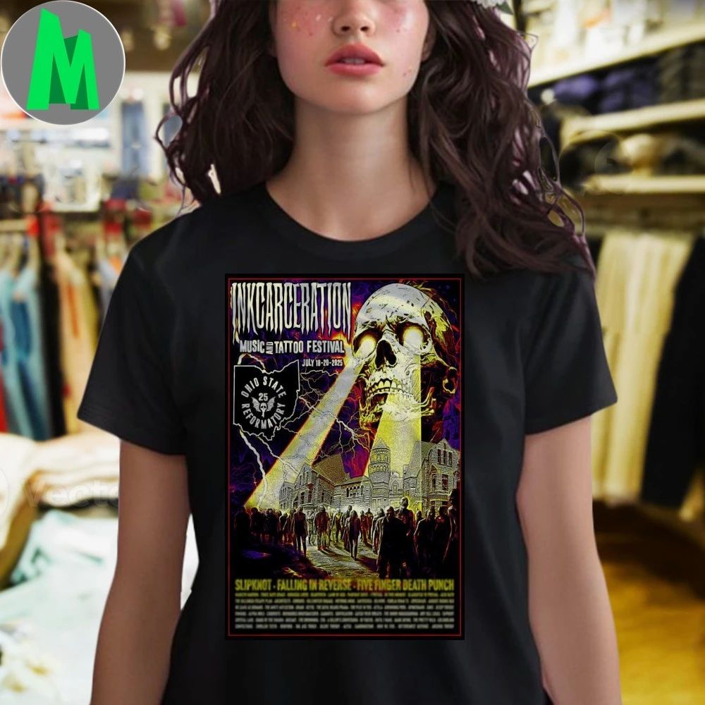 Inkcarceration State Reformatory, Mansfield, OH 18-20 July 2025 Poster Shirt Unisex
