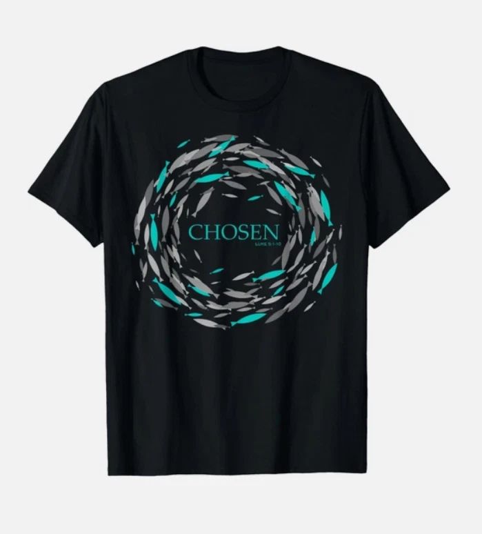 Chosen Fish Swim Against The Current Bible Christian Unisex