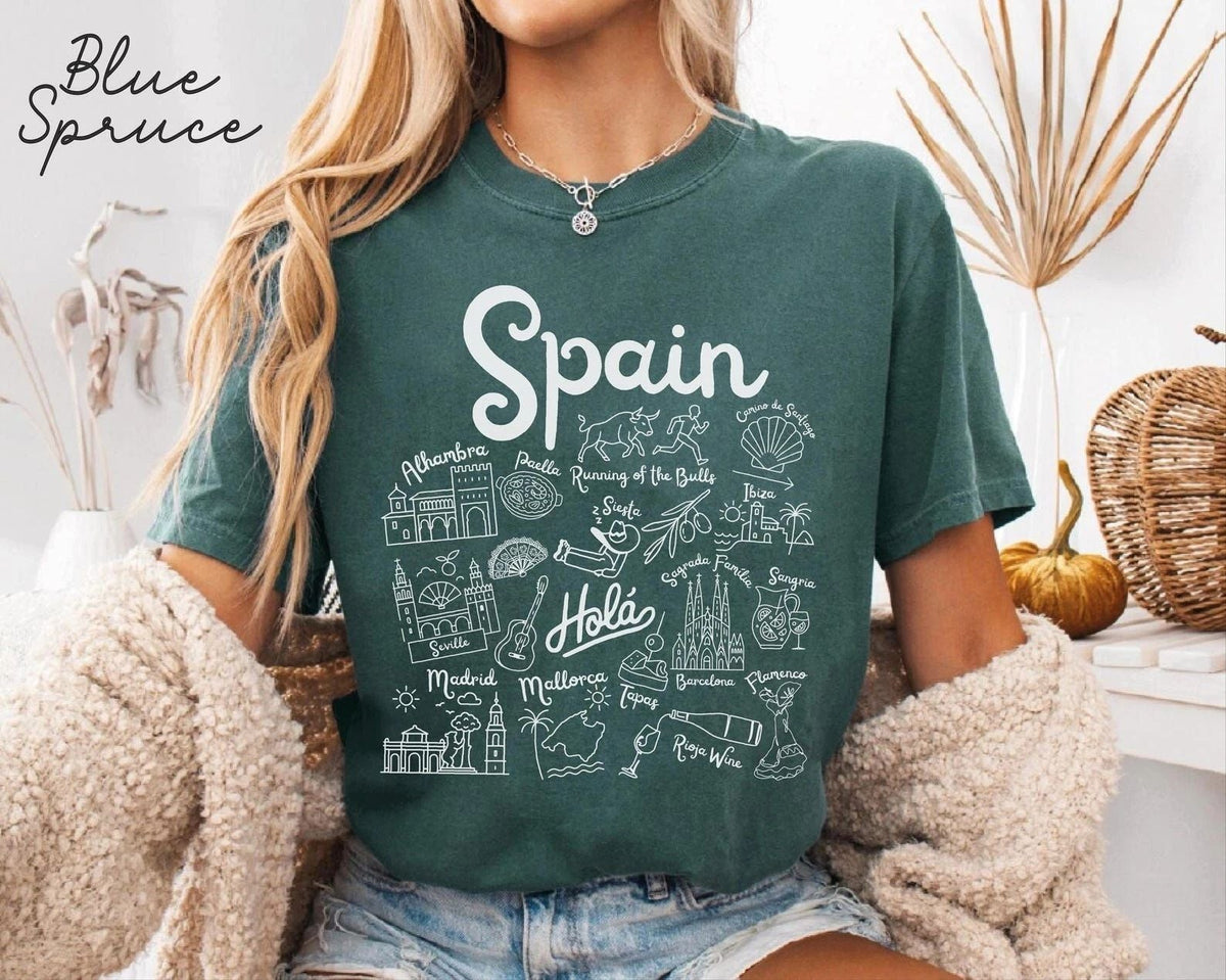 Spain Mass Shirt Gift Travel Spain Trip Lover Souvenir Tee Unisex
