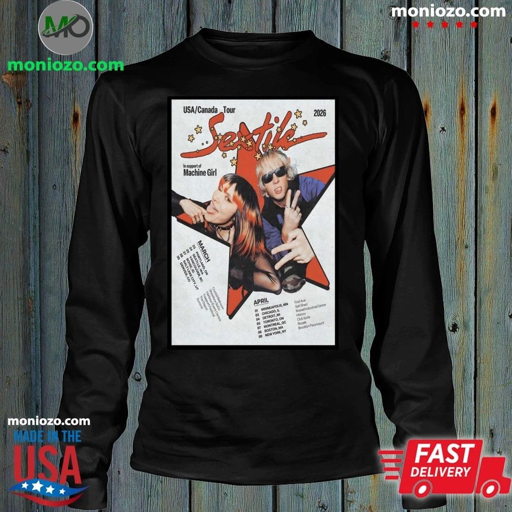 SEXTILE USA And Canada 2026 Shows Poster Unisex