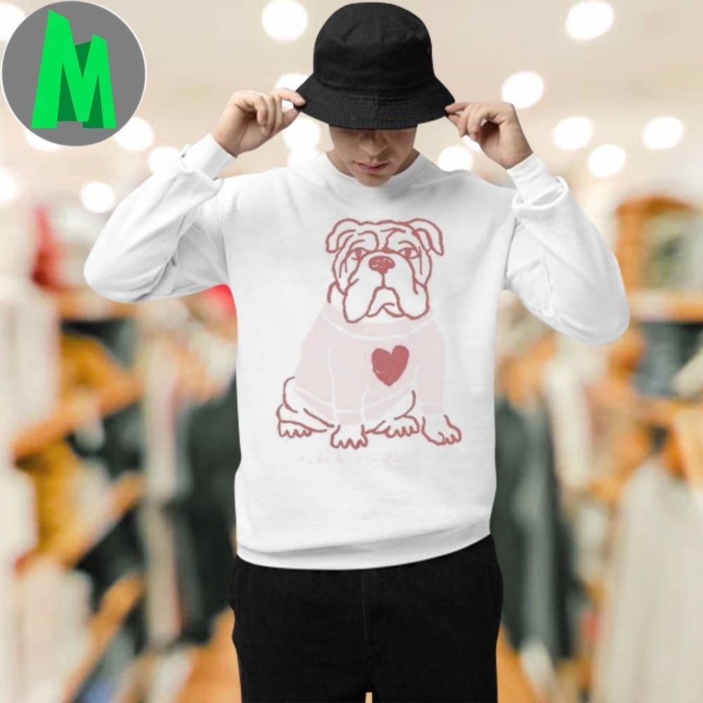 Duke And Winston Bulldog Heart Shirt Unisex