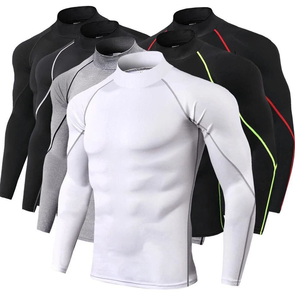 Men Compression Sport Quick Dry Fitness Running Gym Tight Long Sleeve Unisex