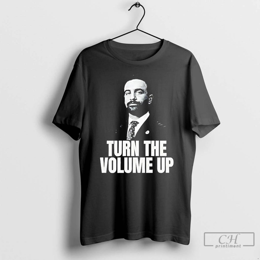 Premium Turn The Volume Up Zohran Mamdani 2026 Vintage T Shirts Unisex
