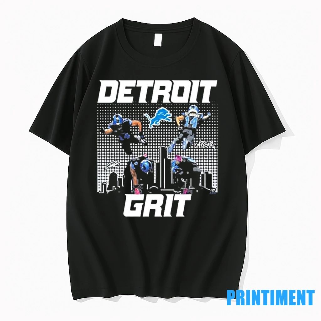 Amon Ra St Brown And Jahmyr Gibbs Detroit Grit Tshirts Sweater Unisex