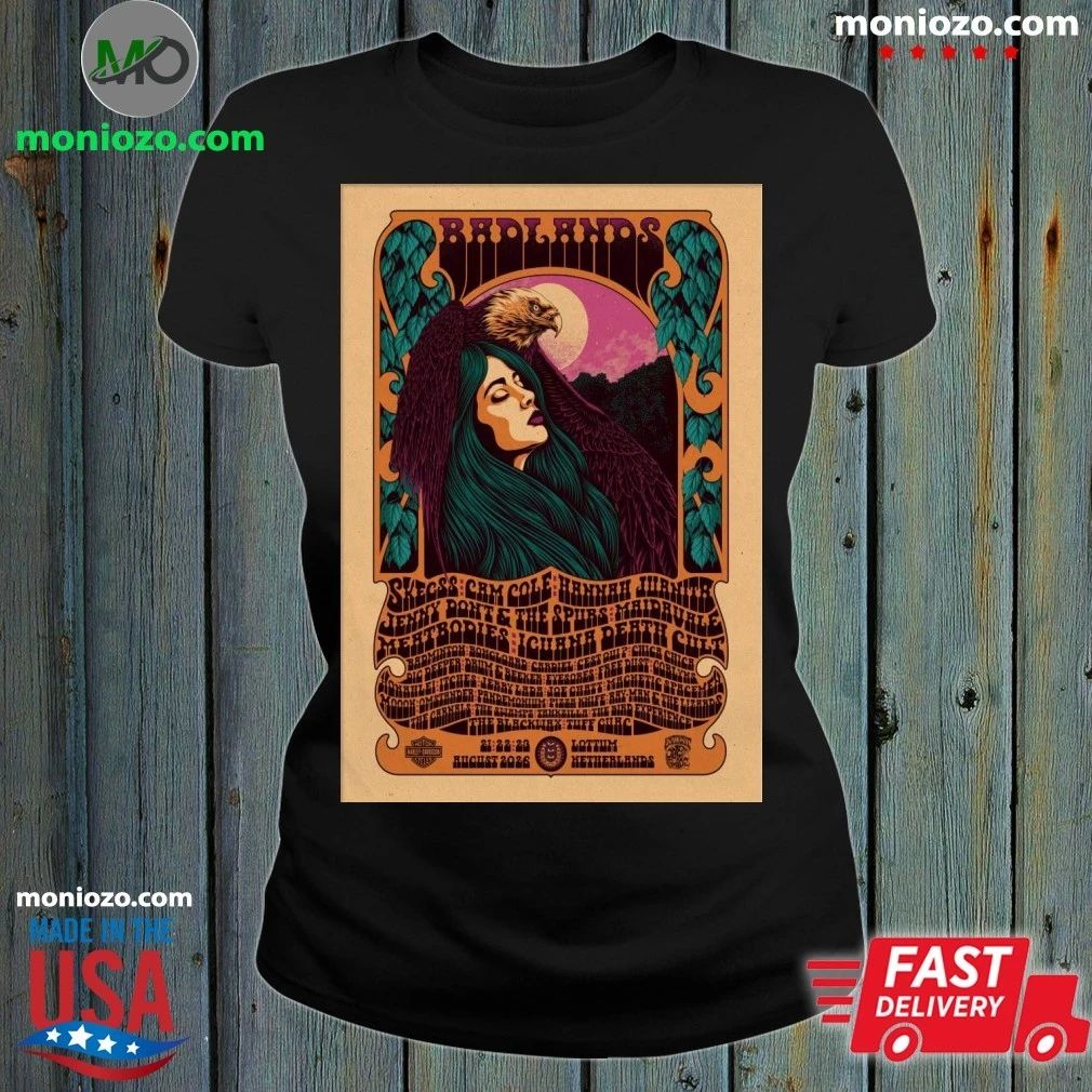 Badlands Festival Aug 21-23 2026 Lottum Netherlands Poster Shirt Unisex