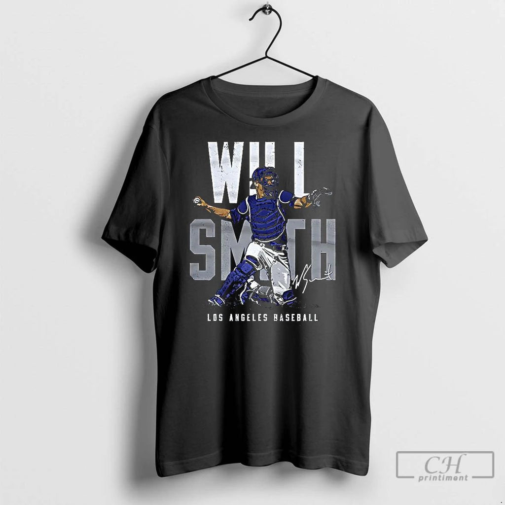 Classic Will Smith Los Angeles Dodgers World Series Champions 2025 Name Blocks Signature Unisex