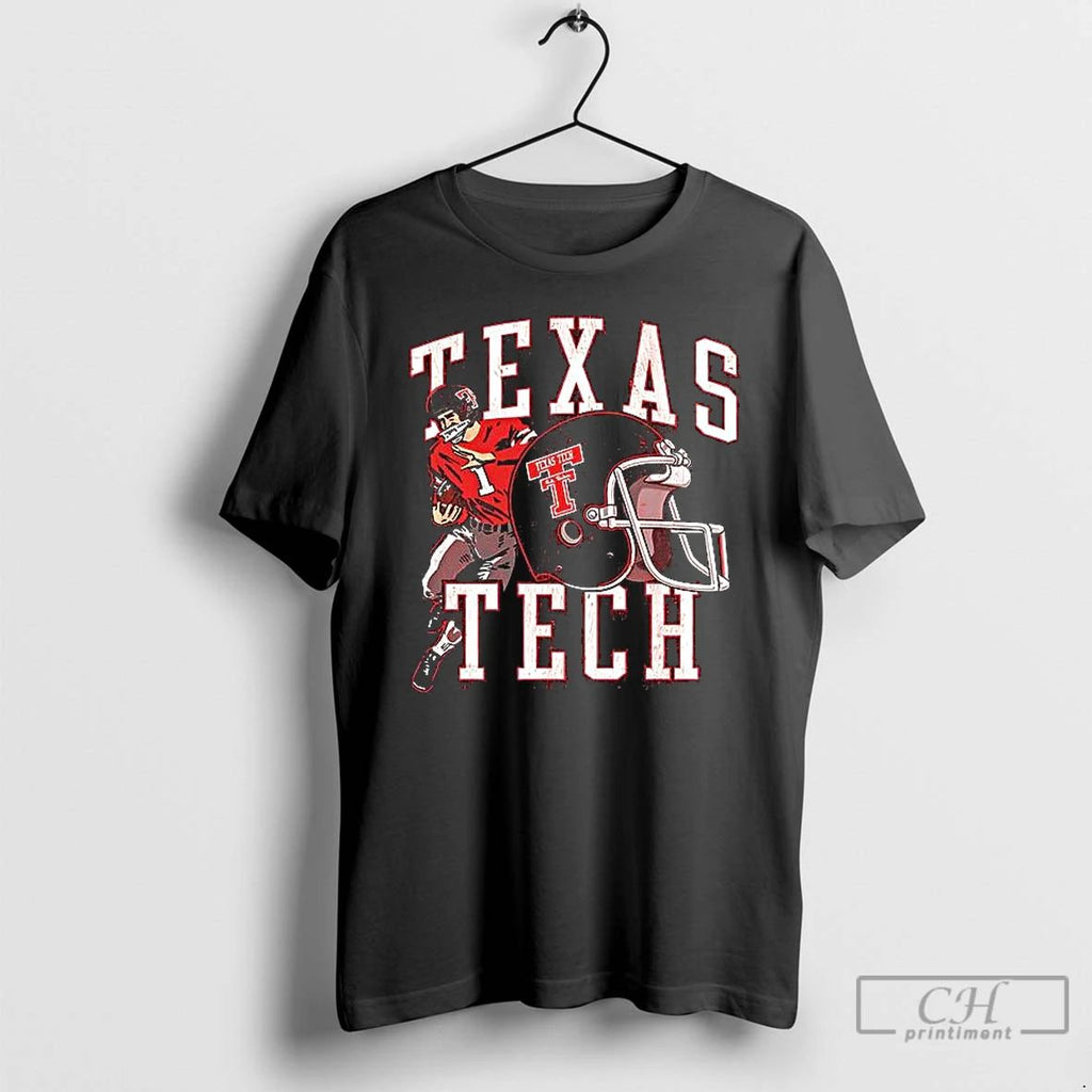 Classic Texas Tech Helmet And Player Number 1 T Shirts Unisex