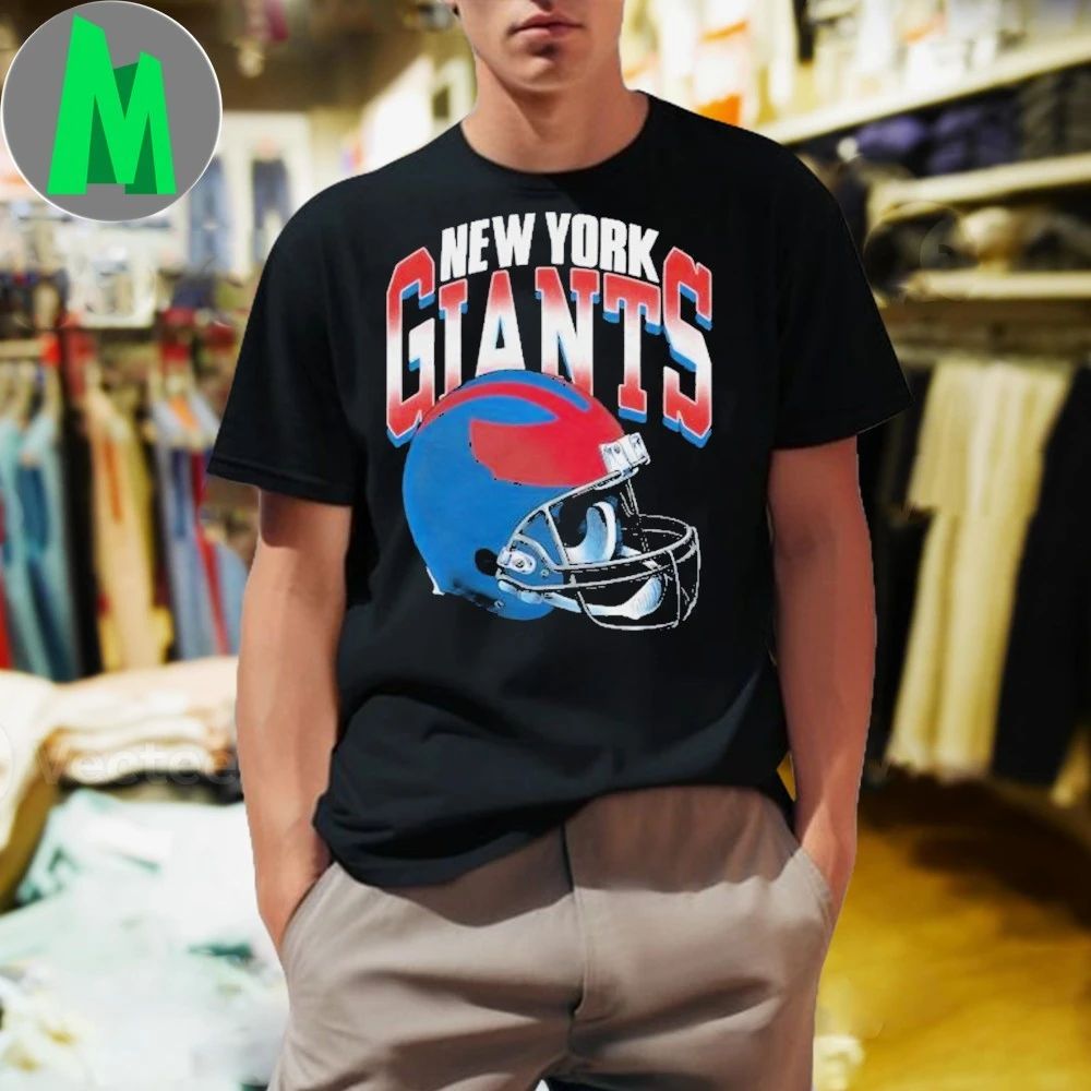Original New York Giants Gradient Helmet Hot Shirt Unisex