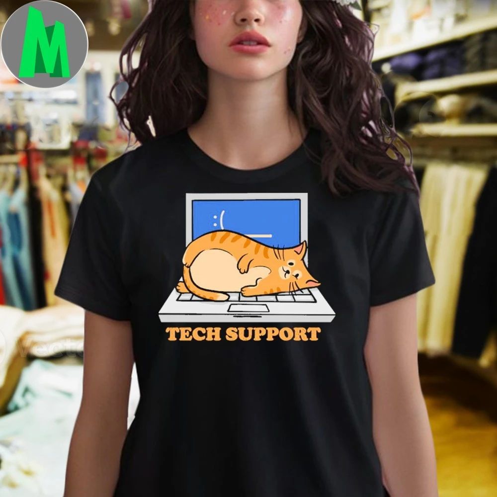 Tech Support Cat Shirt Unisex
