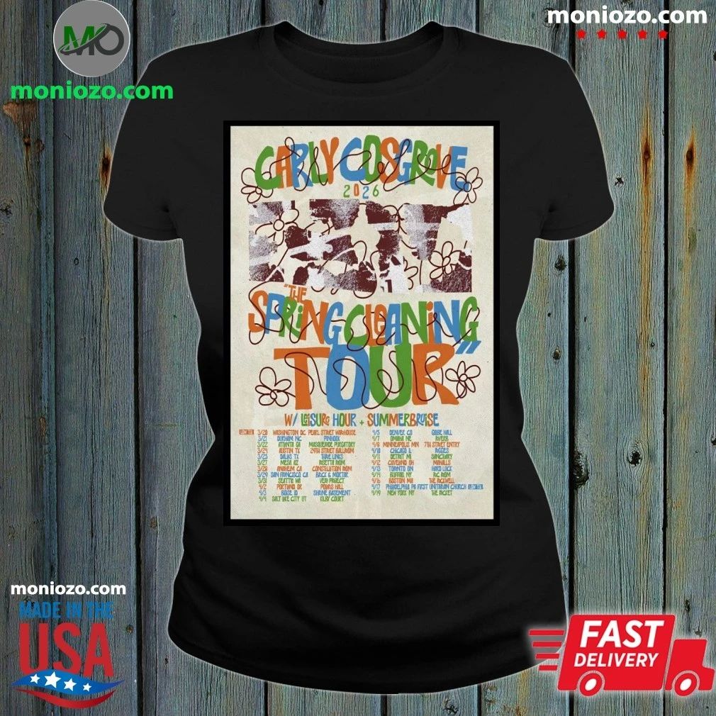 Original Carly Cosgrove 2026 Tour The Spring Cleaning Poster Shirt Unisex