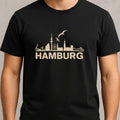 Mens Hamburg Skyline Motif Cotton Size S to 5XL Unisex