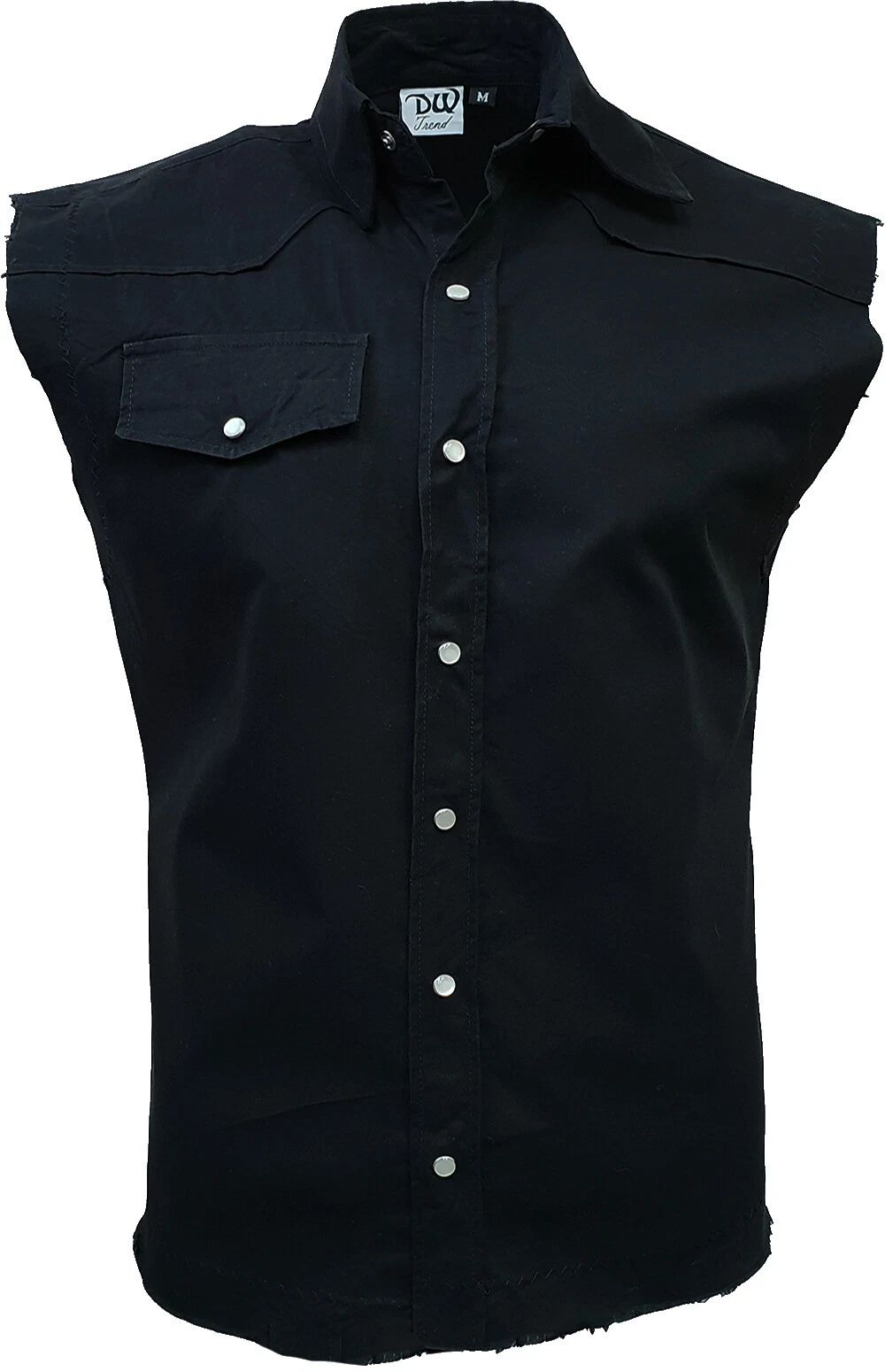 Mens Plain Sleeveless Work Shirt/Biker/Tattoo/Skull/Rock/Metal/Casual/Tang/Top/ Unisex