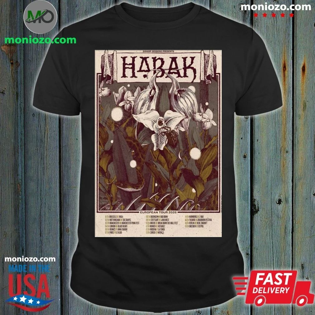 Habak European 2026 Tour poster – Best Gift for Music Fans Unisex