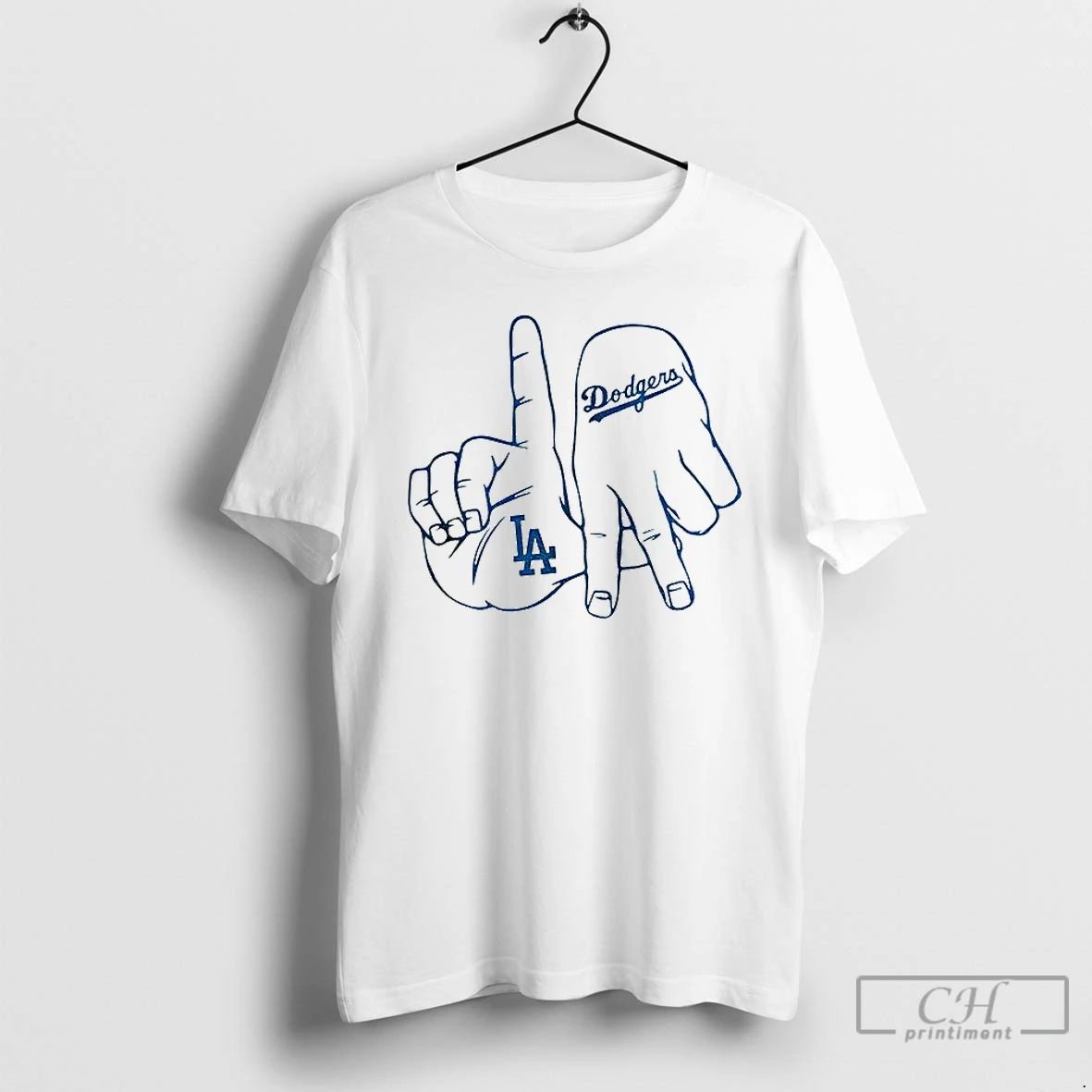 Classic Los Angeles Dodgers Hand Sign T Shirts Unisex
