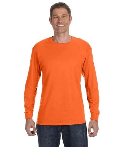 Gildan Heavy Cotton Men's Long Sleeve T Shirt Blank Plain Tee Basic 5400 S-3XL Unisex