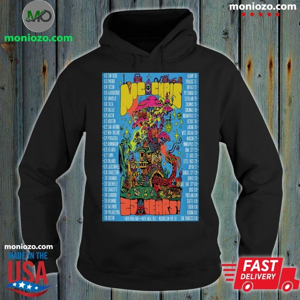 MC Chris Celebrates 25 Years National Tour Poster Shirt Unisex