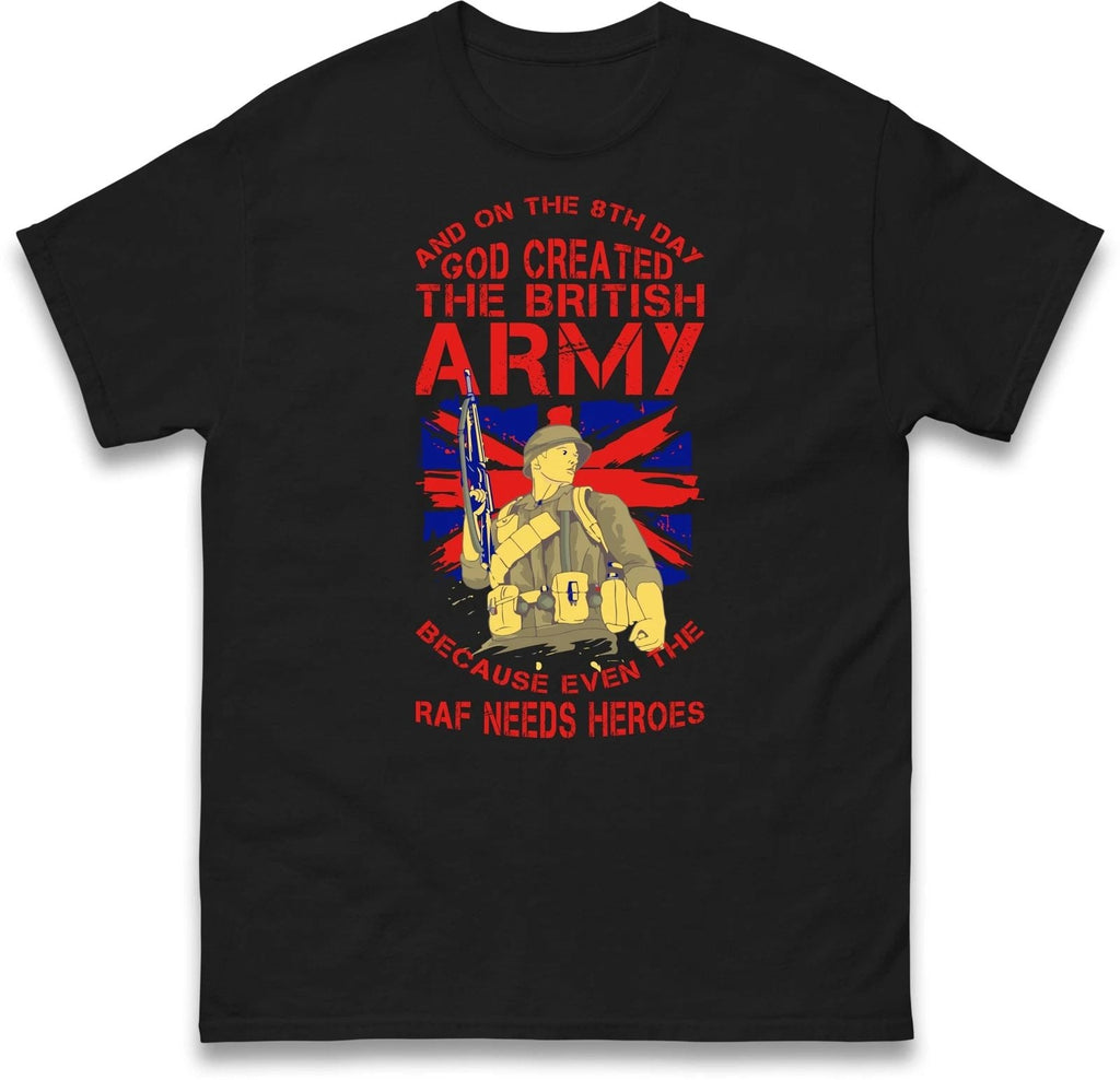 God Created The British Army Shirt,Remembrance Day,Great Britain,Lest We Forget Unisex